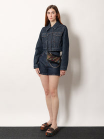 Fendi Women's Denim Shorts Blue