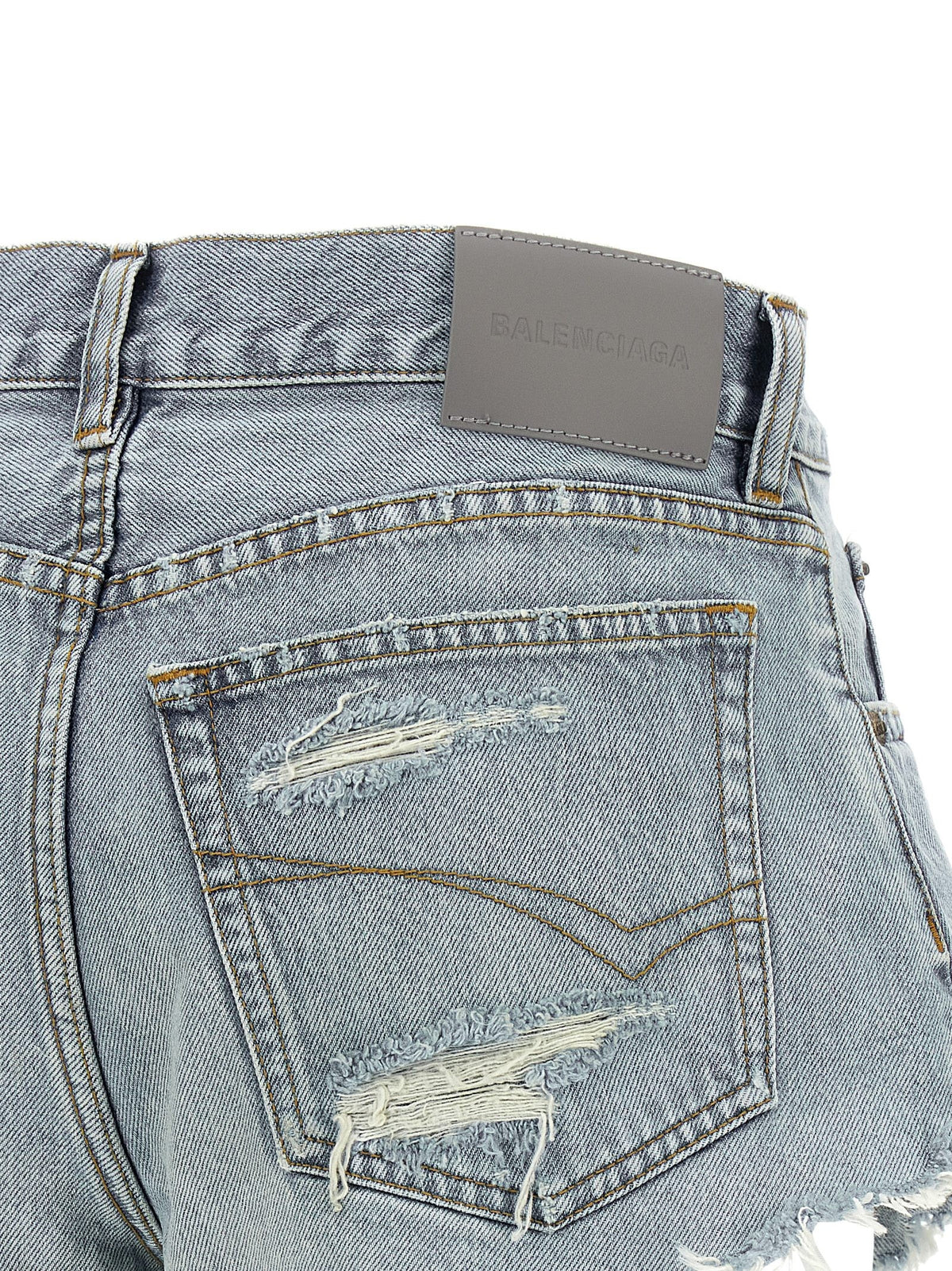 Balenciaga Denim Shorts Blue, view 4