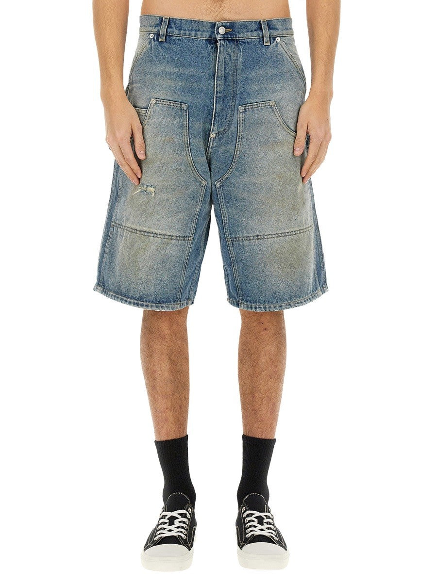Moschino Men's Denim Shorts Blue
