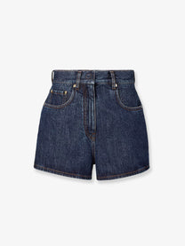 Fendi Women's Denim Shorts Blue
