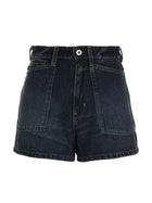 Kenzo Denim Shorts Blue