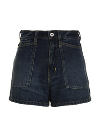 Kenzo Denim Shorts Blue