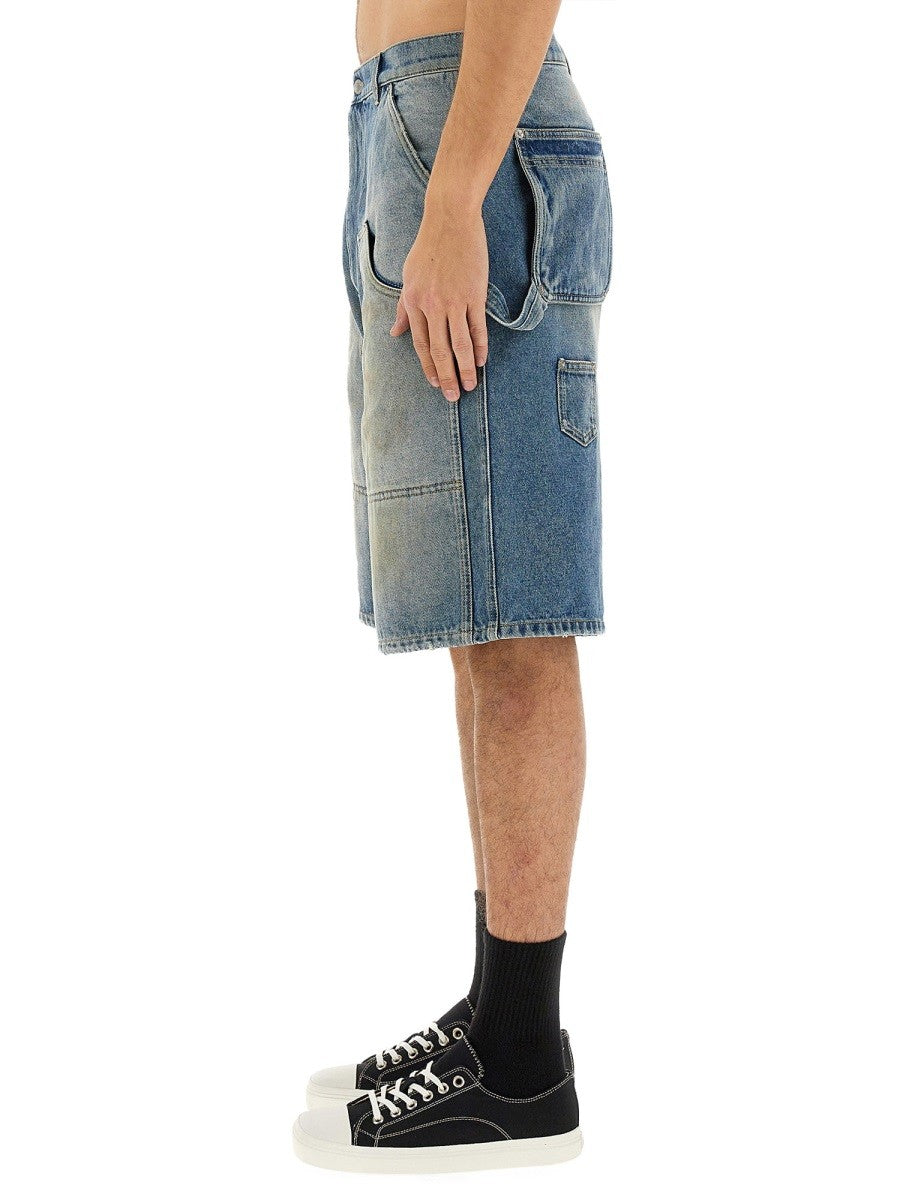 Moschino Men's Denim Shorts Blue