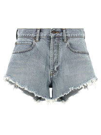 Balenciaga Denim Shorts Blue