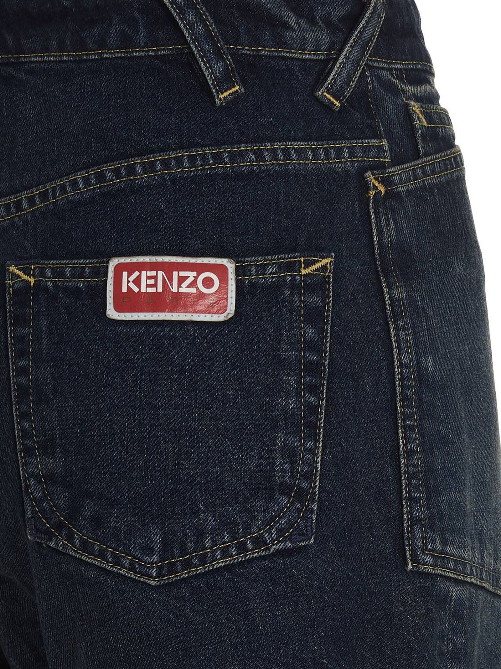 Kenzo Denim Shorts Blue