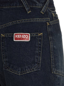 Kenzo Denim Shorts Blue
