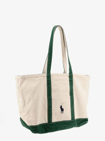 Polo Ralph Lauren Men's Denim Shoulder Bag White