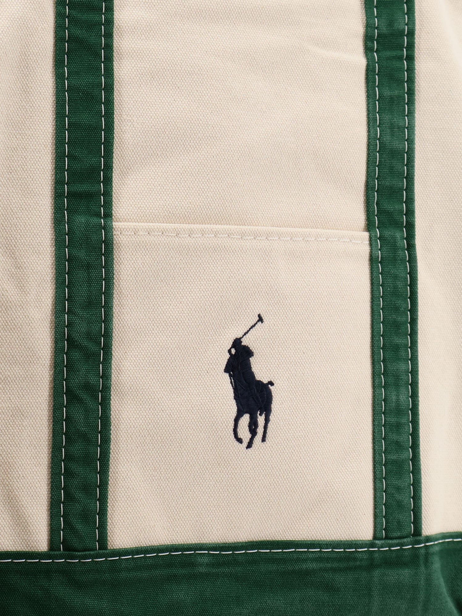 Polo Ralph Lauren Men's Denim Shoulder Bag White