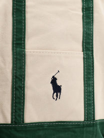 Polo Ralph Lauren Men's Denim Shoulder Bag White