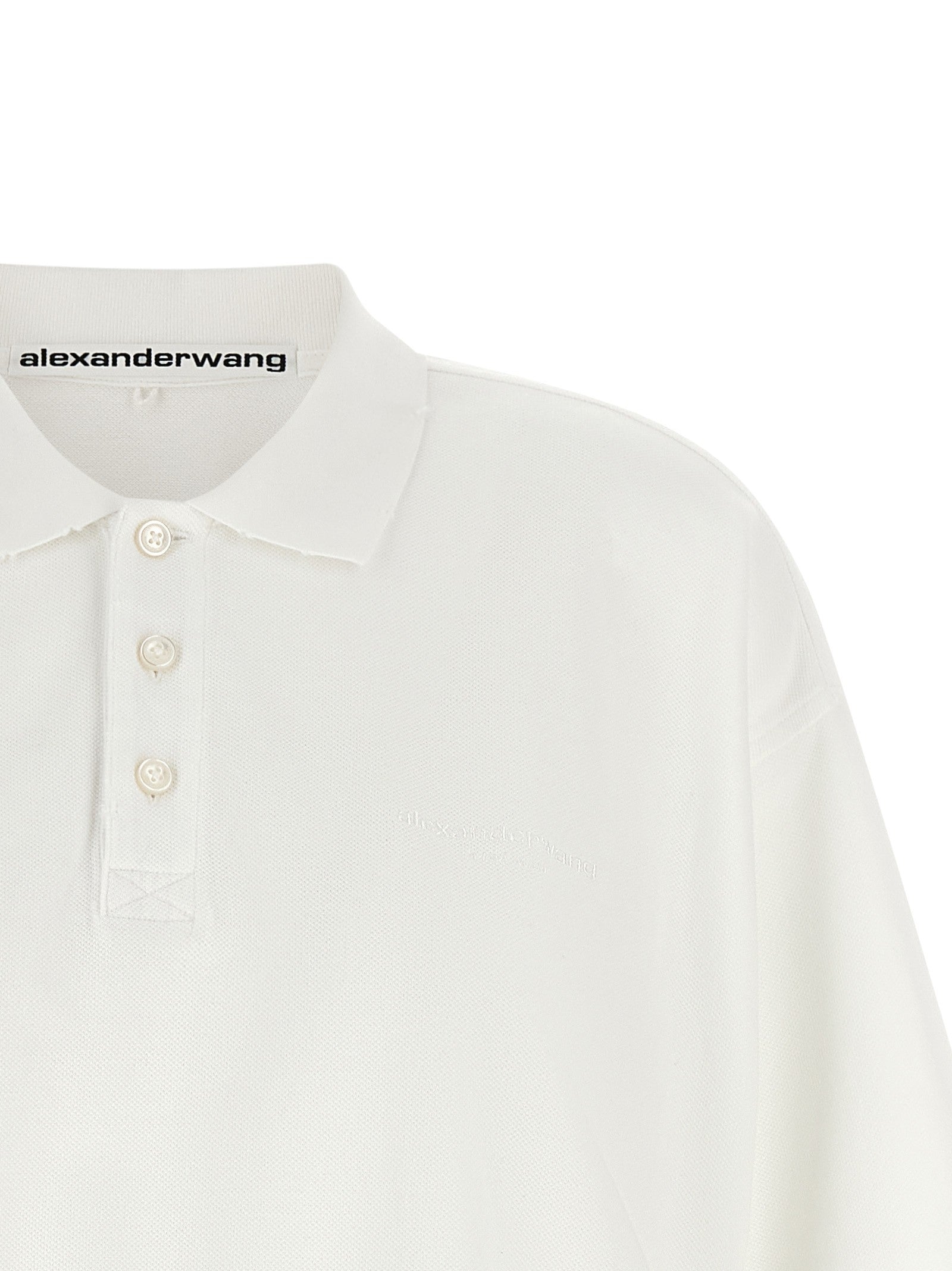 alexanderwang Denim Skirt Polo Dress Gold