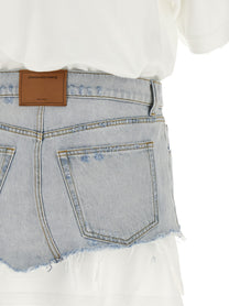 alexanderwang Denim Skirt Polo Dress Gold