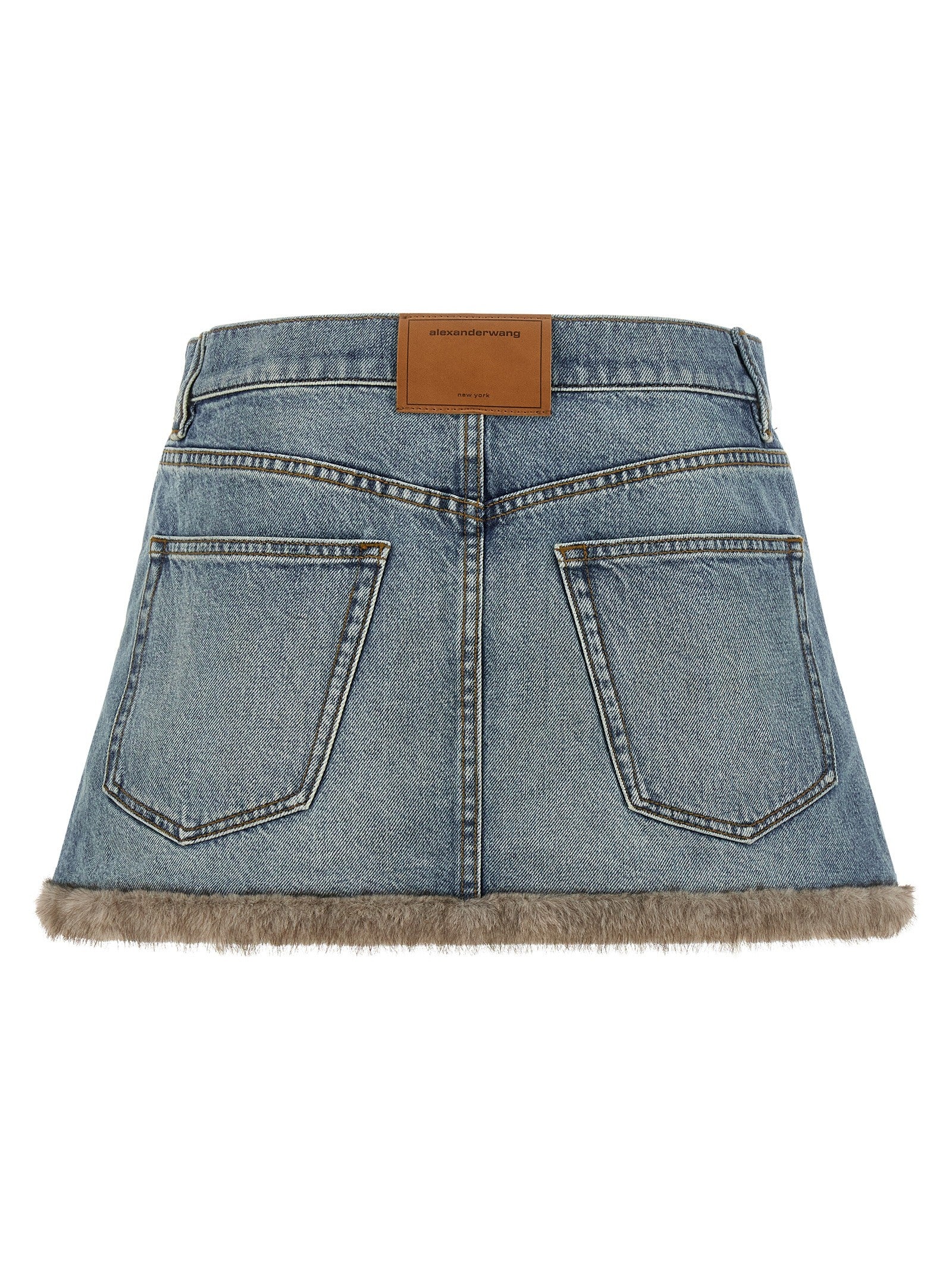 Denim X Alexander Wang Denim Skirt Blue
