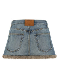 Denim X Alexander Wang Denim Skirt Blue