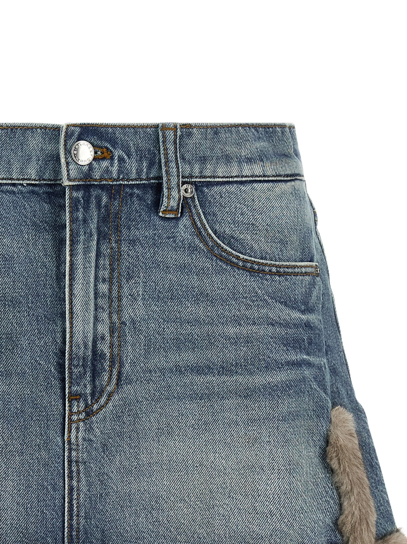 Denim X Alexander Wang Denim Skirt Blue