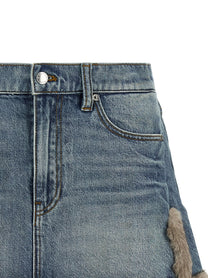 Denim X Alexander Wang Denim Skirt Blue