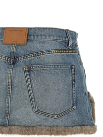 Denim X Alexander Wang Denim Skirt Blue