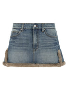 Denim X Alexander Wang Denim Skirt Blue