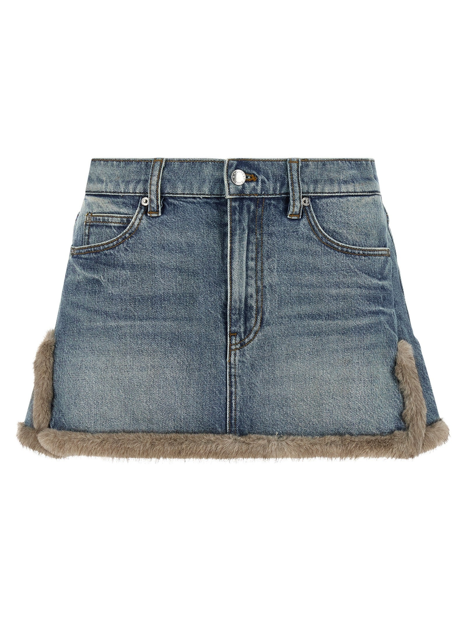 Denim X Alexander Wang Denim Skirt Blue