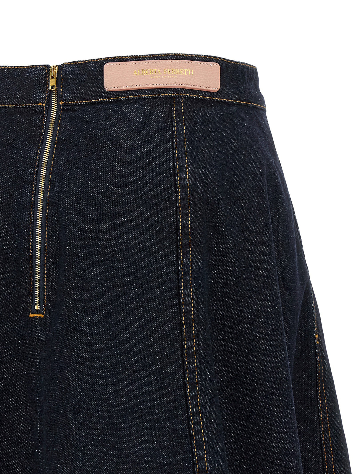 Alberta Ferretti Denim Skirt Blue
