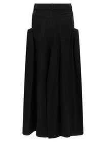 Sacai Denim Skirt Black