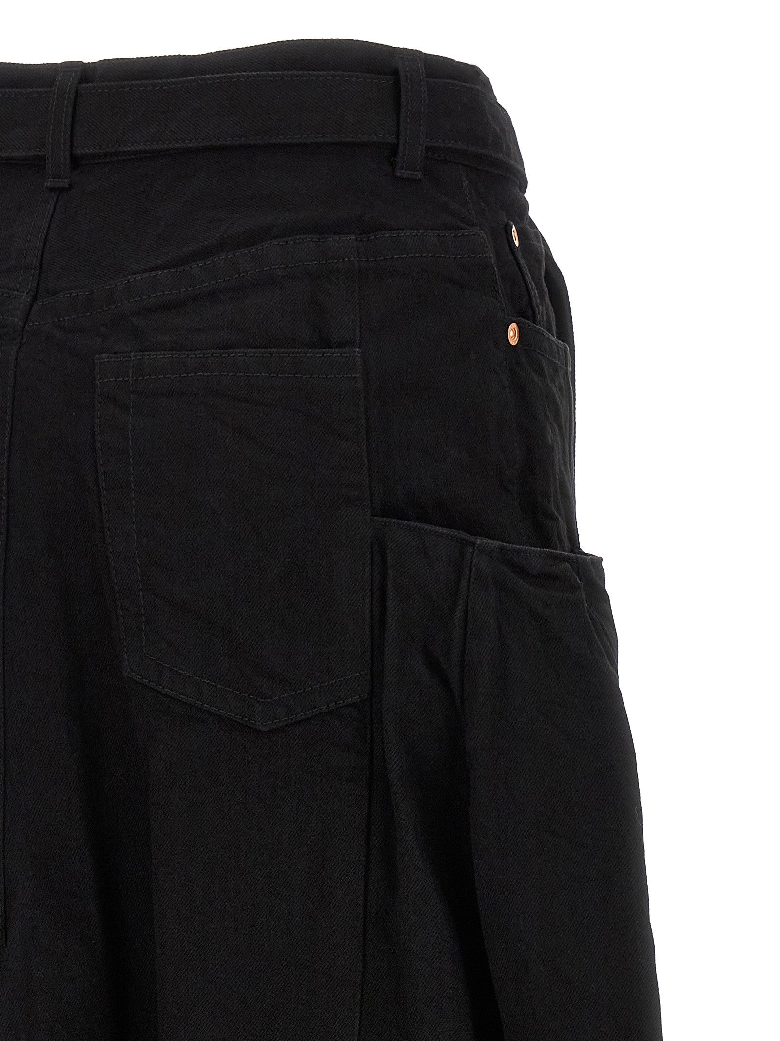 Sacai Denim Skirt Black