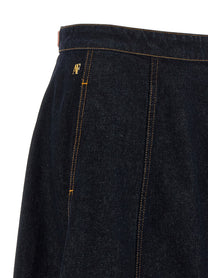 Alberta Ferretti Denim Skirt Blue