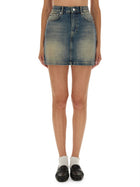 Moschino Jeans Women's Denim Skirt Blue