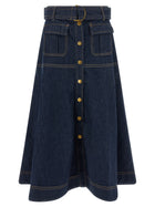 Zimmermann Denim Skirt Blue