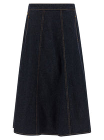 Alberta Ferretti Denim Skirt Blue