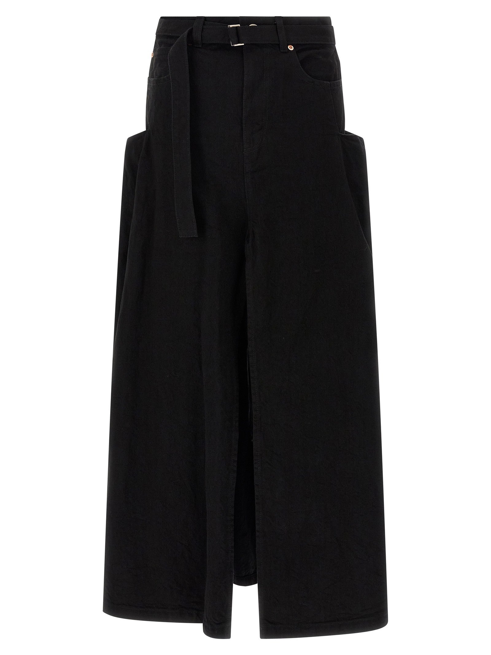 Sacai Denim Skirt Black