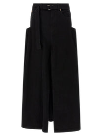 Sacai Denim Skirt Black