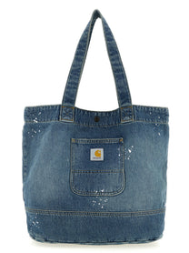 Carhartt Wip Denim Tote Shopping Bag Blue