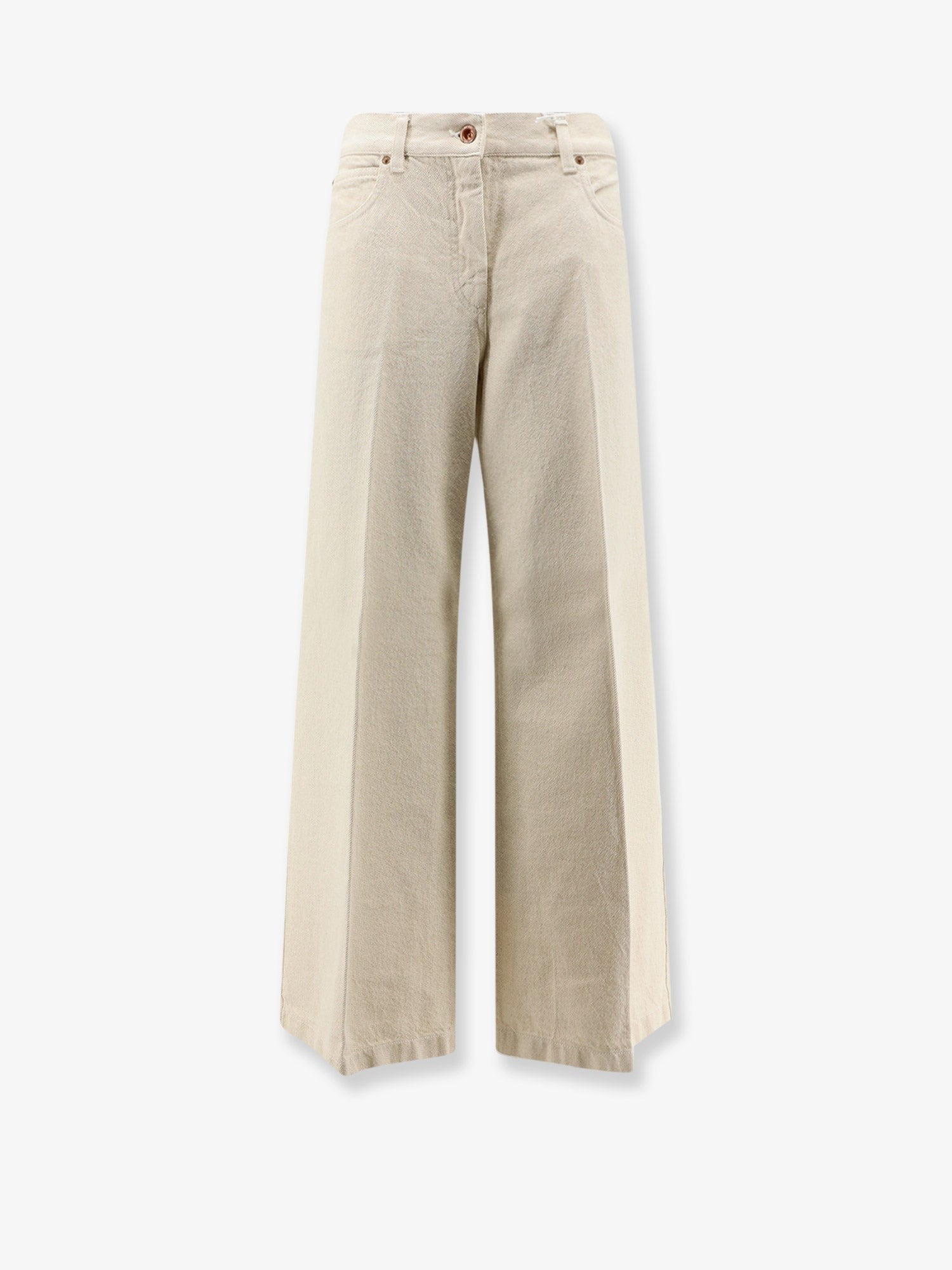 ASPESI Women's Denim Trousers White