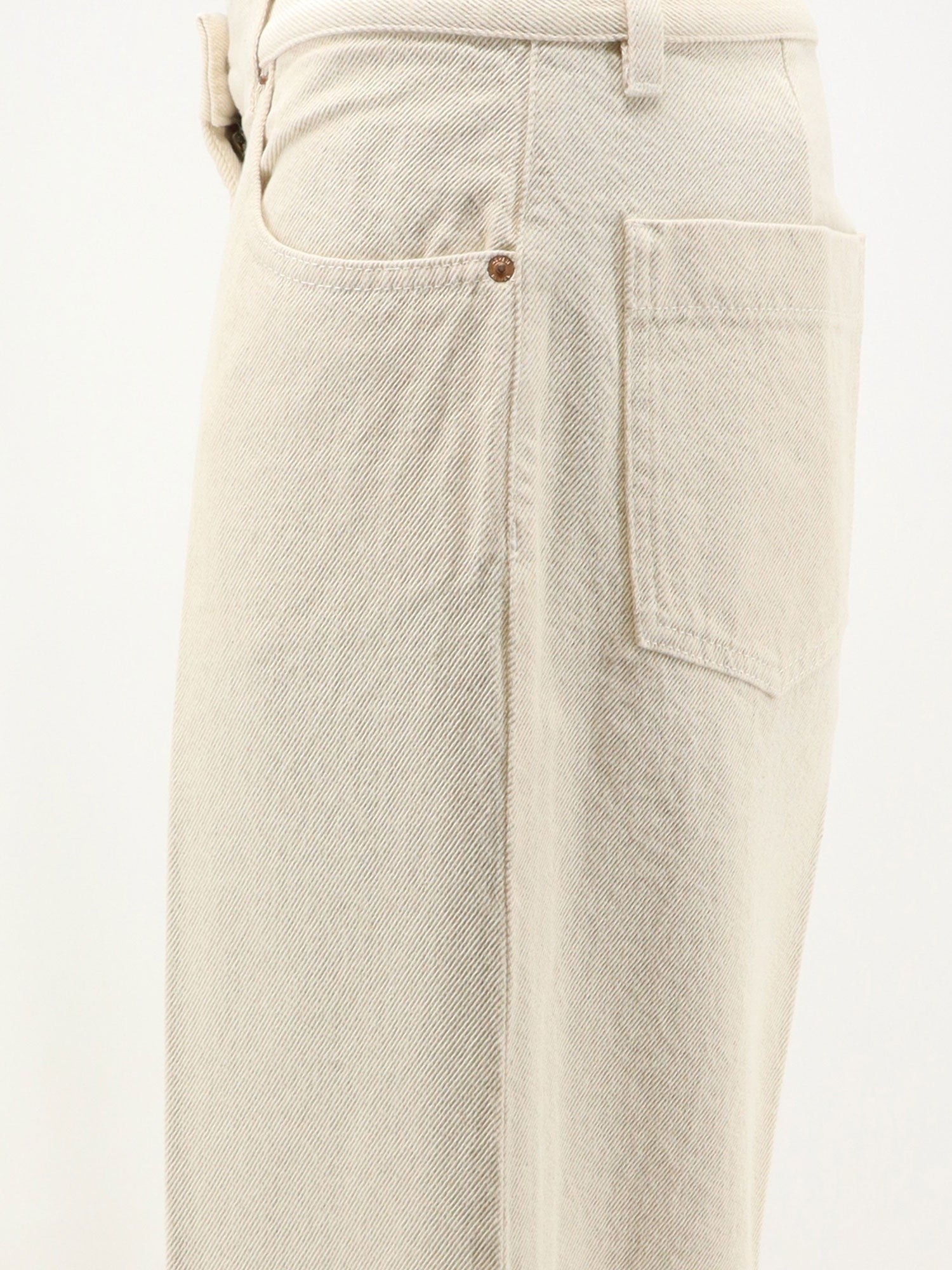 ASPESI Women's Denim Trousers White