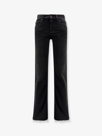 Balenciaga Women's Denim Trousers Black Balenciaga
