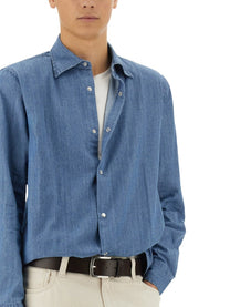 ASPESI Men's Denim West Shirt Blue ASPESI