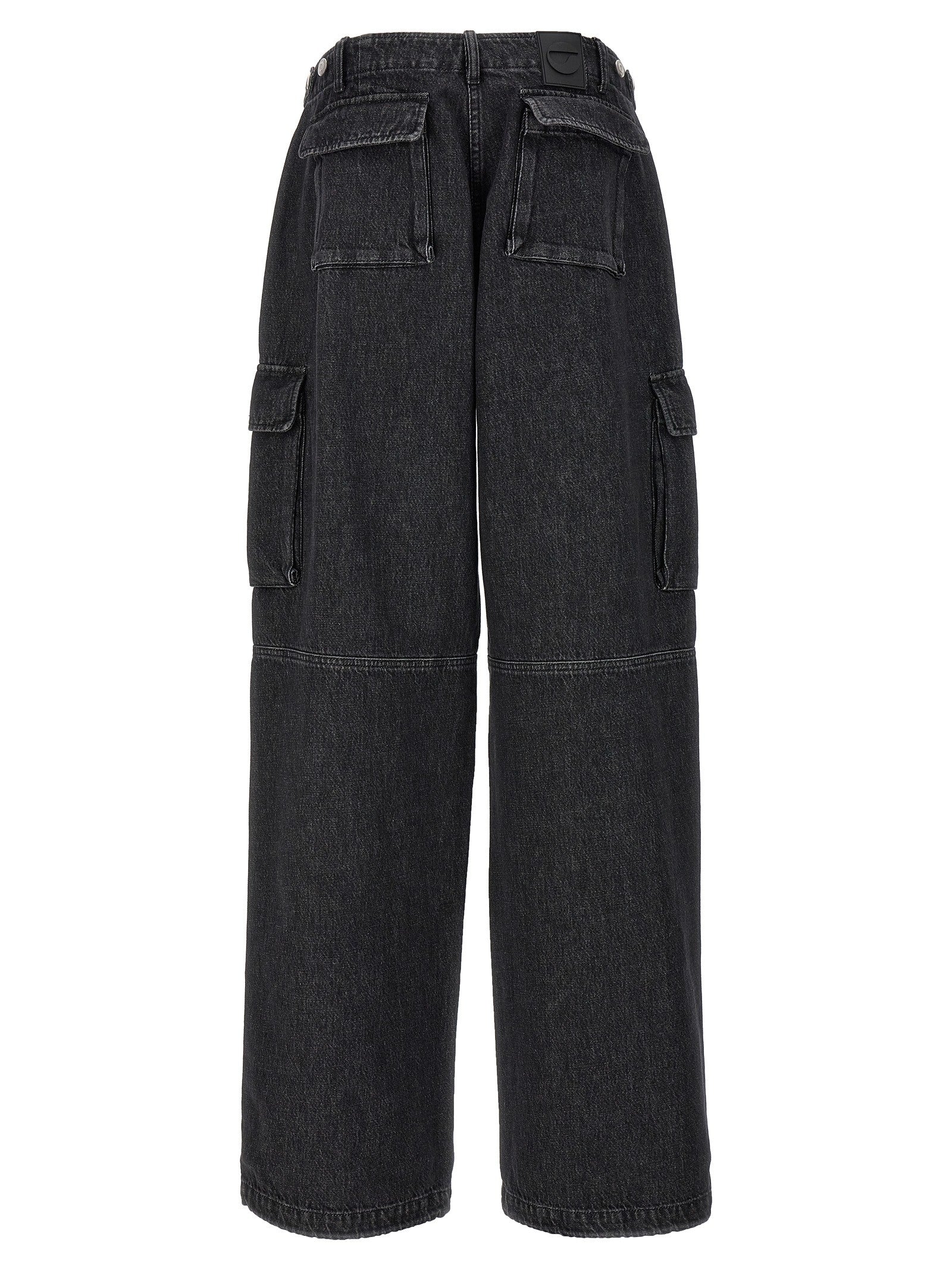 Coperni Denim Wide Leg Cargo Jeans Black