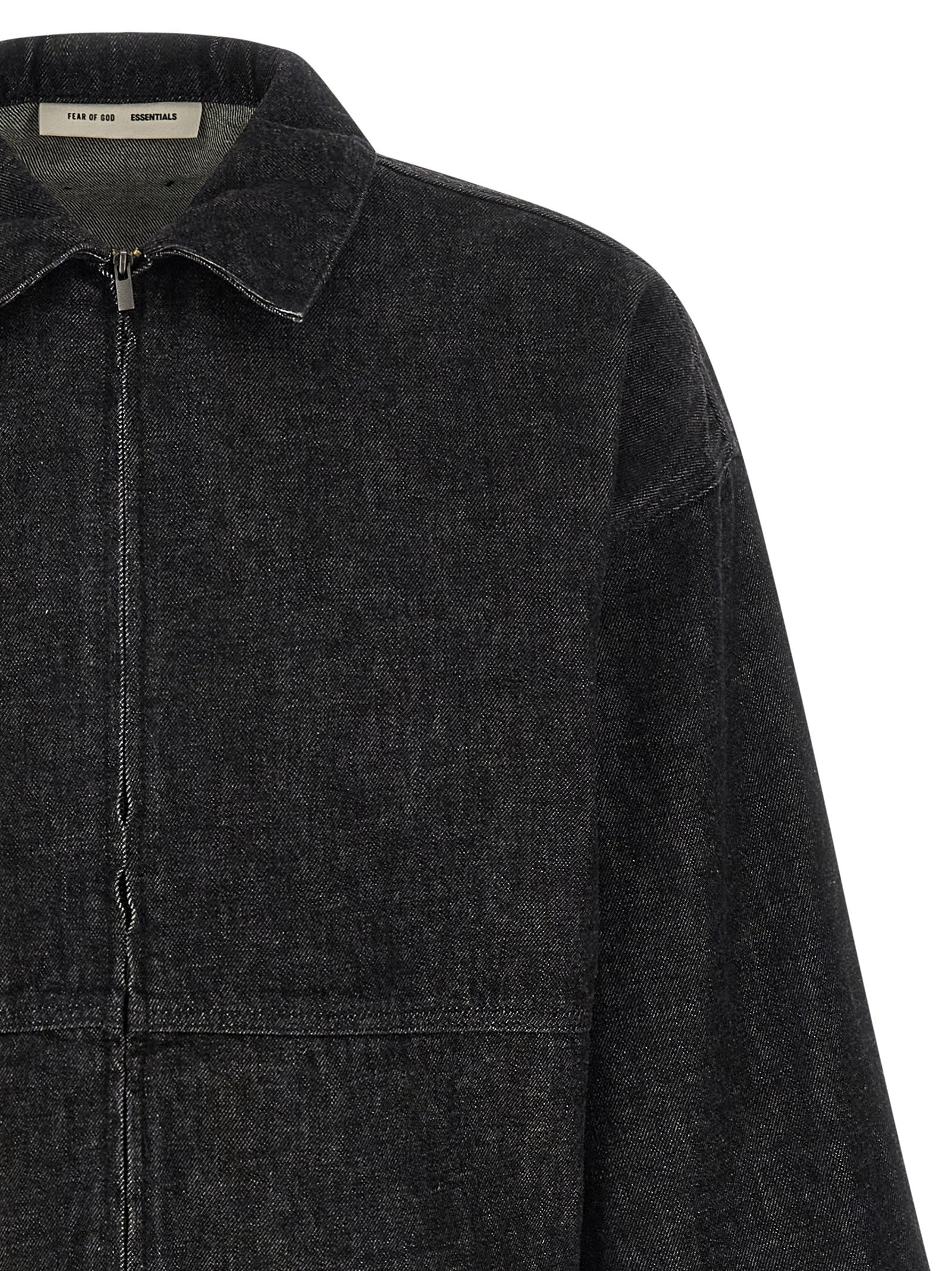 Fear of God ESSENTIALS Denim Work Jacket Black