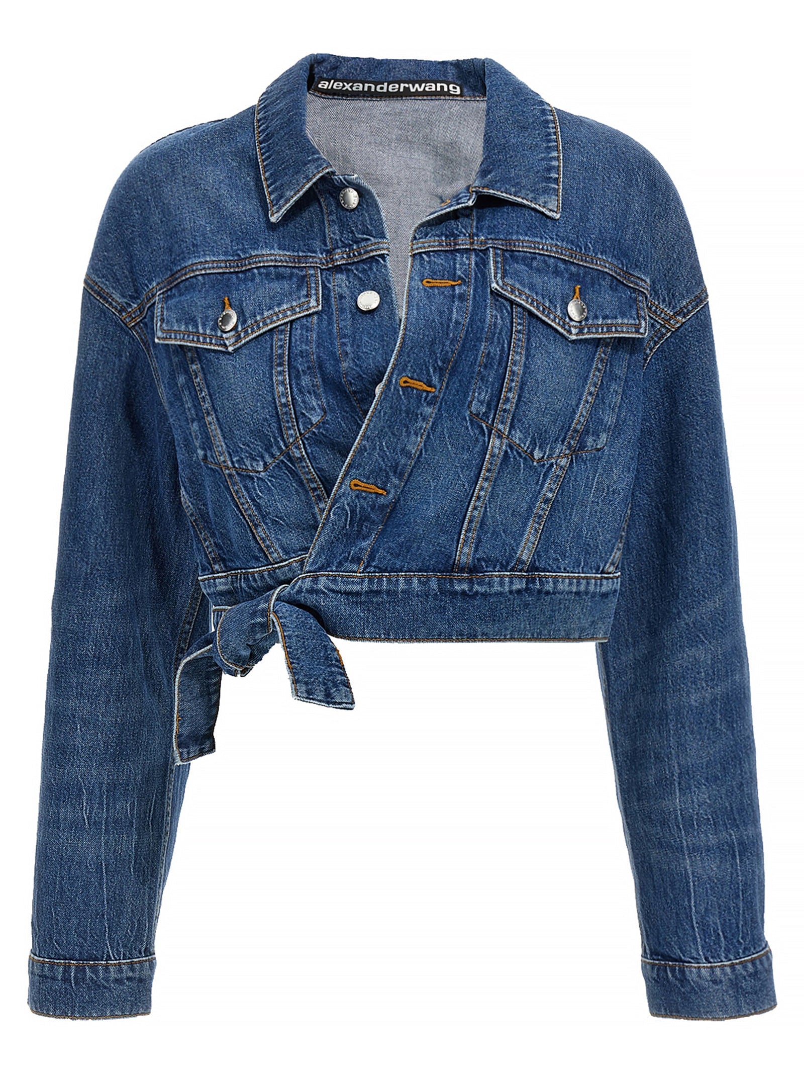 DENIM X ALEXANDER WANG - DENIM X ALEXANDER WANG - ’Wrapped Trucker’ jacket - Women’s Outerwear