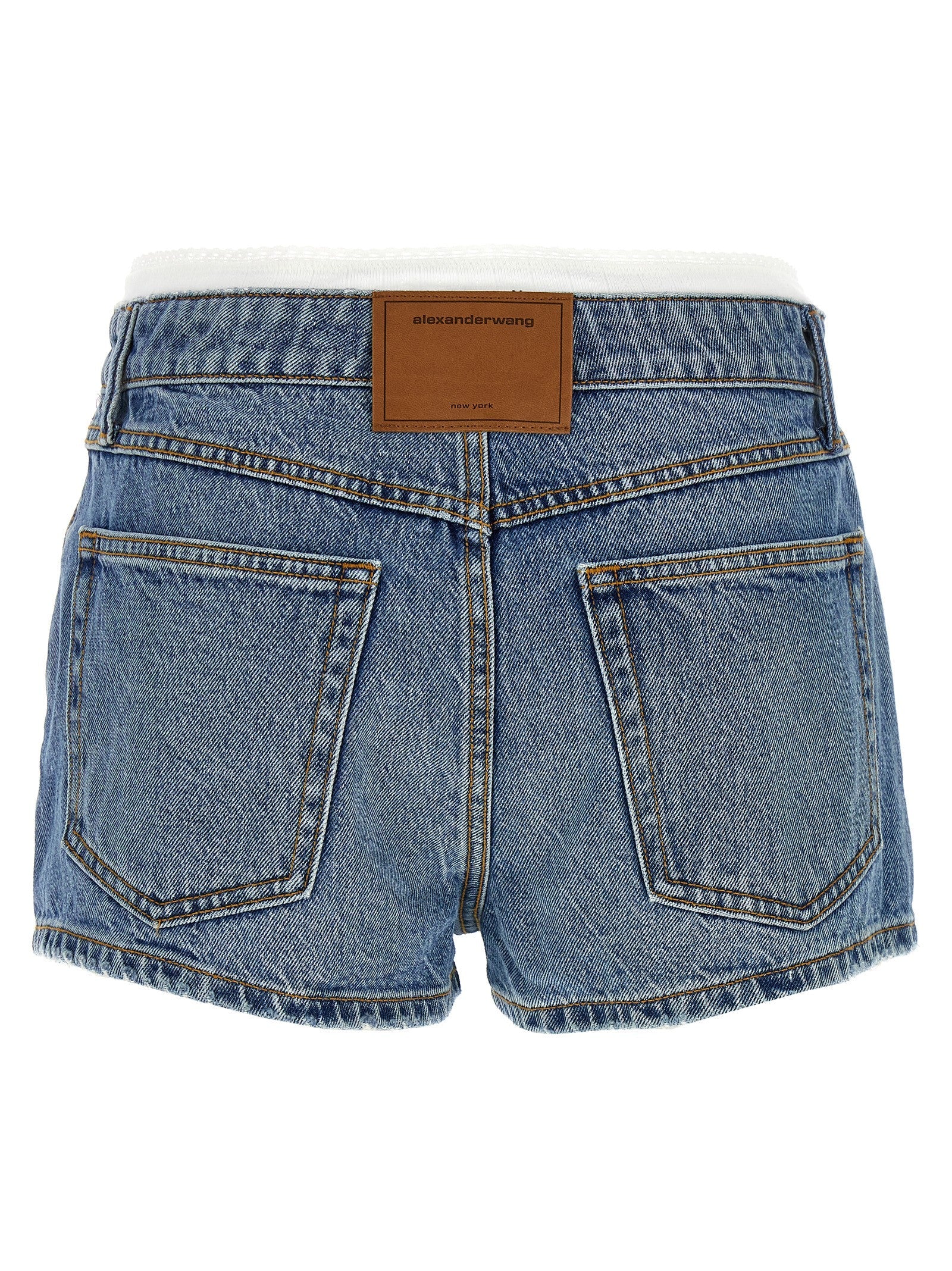 DENIM X ALEXANDER WANG - DENIM X ALEXANDER WANG - Denim shorts - Women’s Clothing