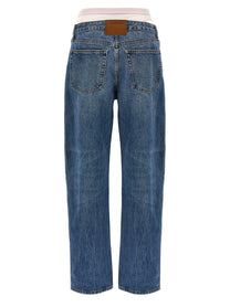 DENIM X ALEXANDER WANG - DENIM X ALEXANDER WANG - ’Slit Hem Prestyle Hotfix Mesh Undie’ jeans - Women’s Clothing