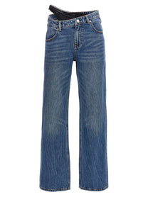 DENIM X ALEXANDER WANG - DENIM X ALEXANDER WANG - ’Dip Side Lace Undie’ jeans - Women’s Bottoms