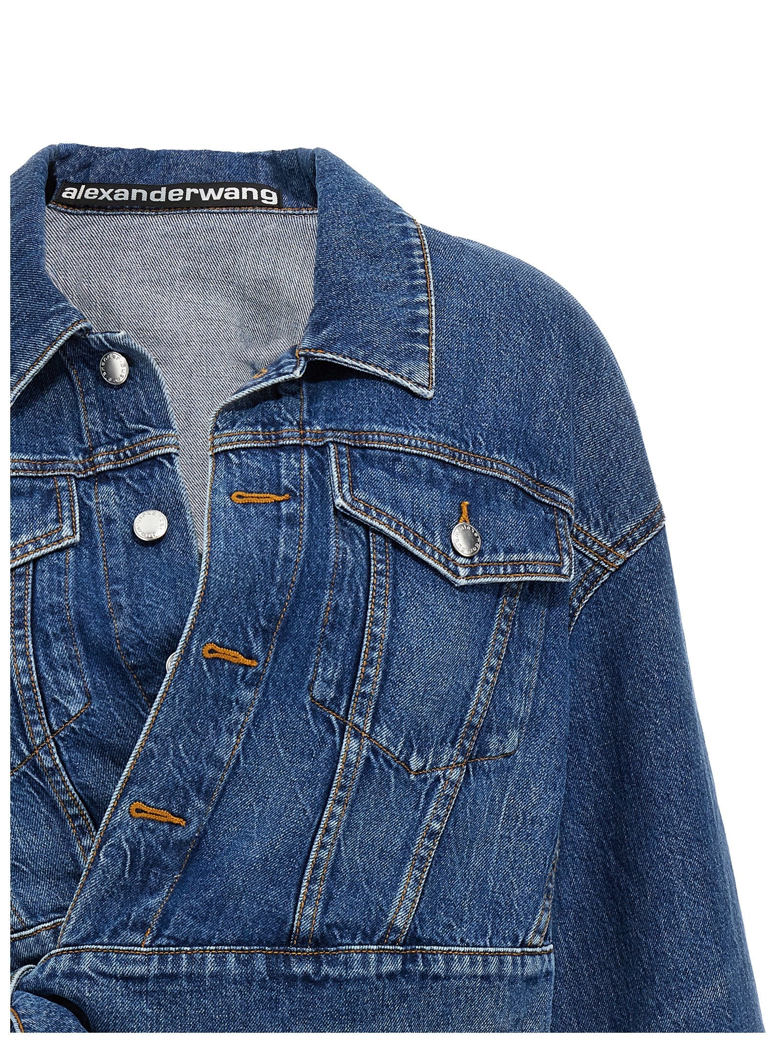 DENIM X ALEXANDER WANG - DENIM X ALEXANDER WANG - ’Wrapped Trucker’ jacket - Women’s Outerwear