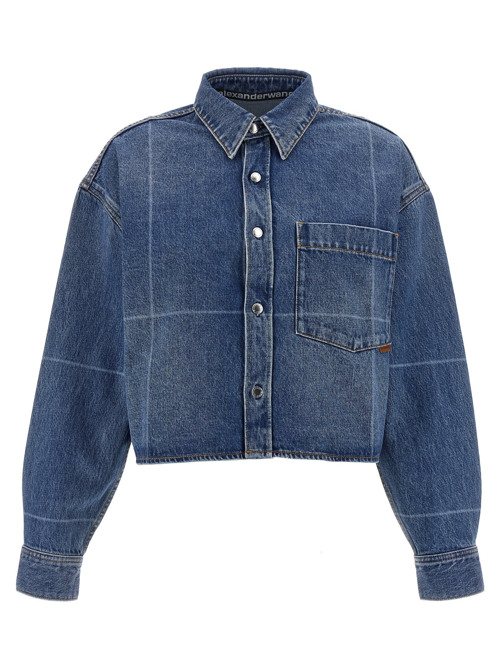 DENIM X ALEXANDER WANG - DENIM X ALEXANDER WANG - Cropped denim shirt - Women’s Tops