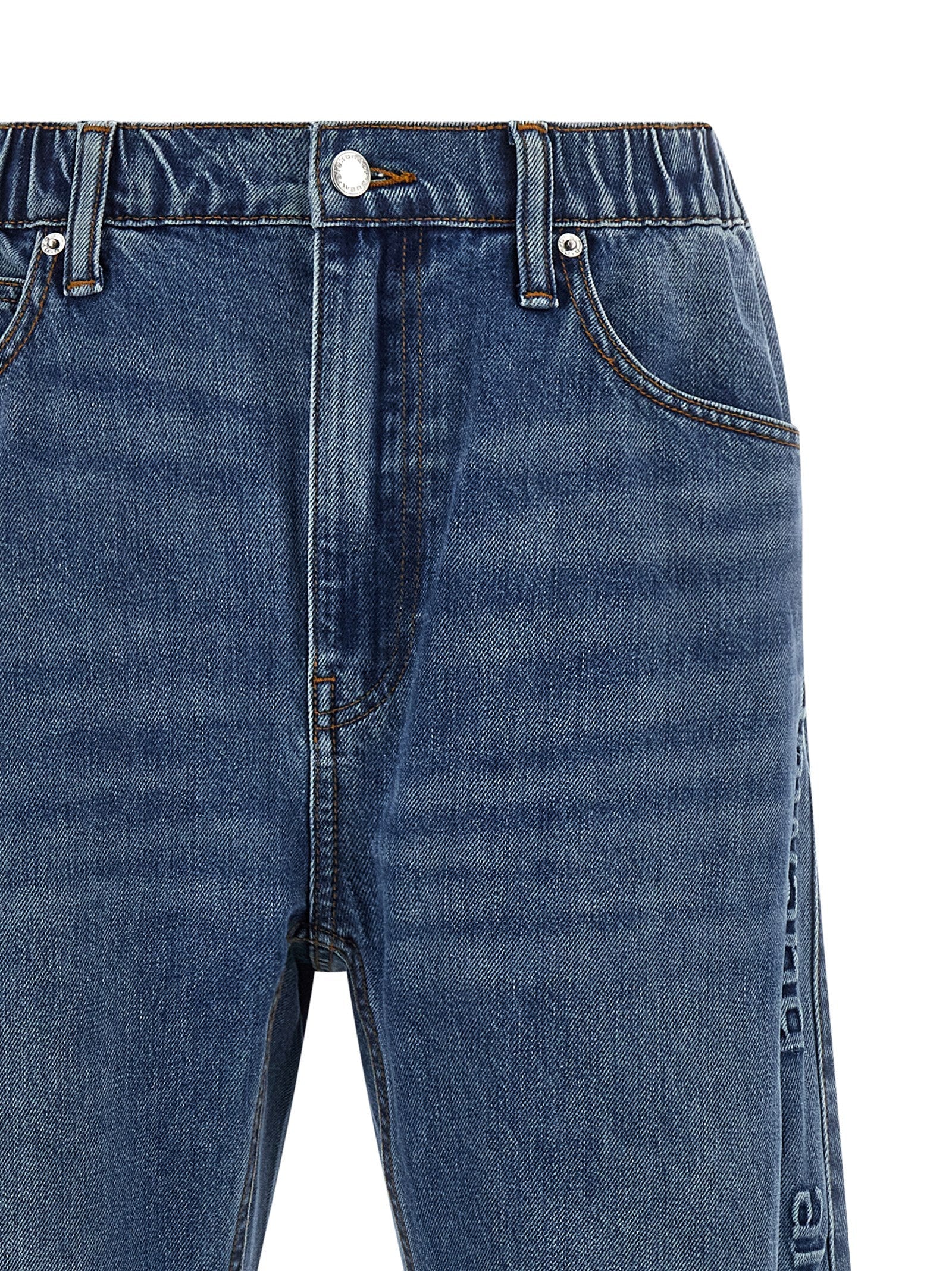 DENIM X ALEXANDER WANG - DENIM X ALEXANDER WANG - Embossed logo jeans - Women’s Bottoms