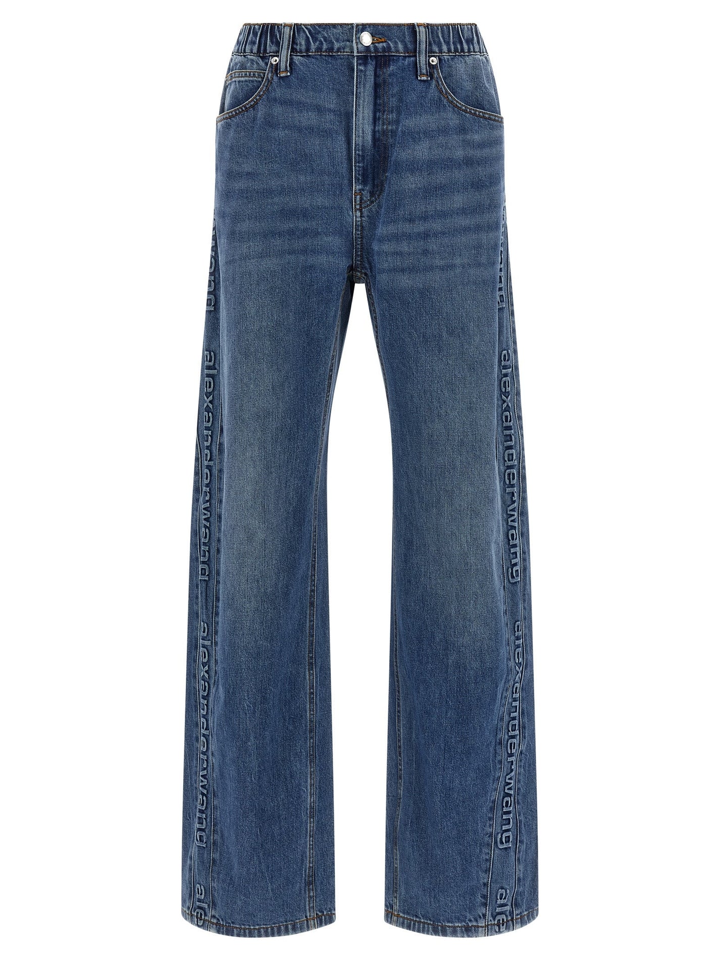 DENIM X ALEXANDER WANG - DENIM X ALEXANDER WANG - Embossed logo jeans - Women’s Bottoms