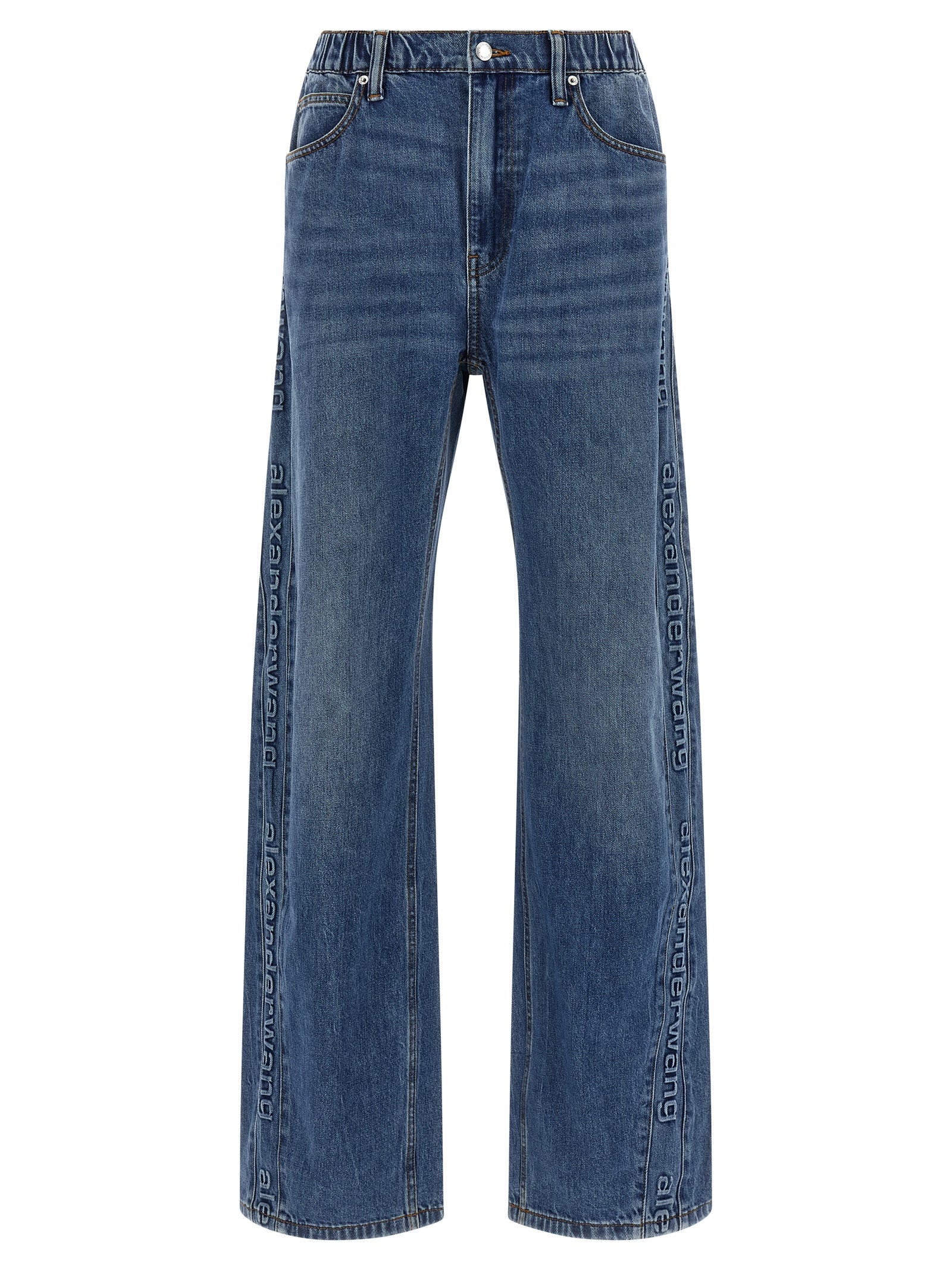 DENIM X ALEXANDER WANG - DENIM X ALEXANDER WANG - Embossed logo jeans - Women’s Bottoms