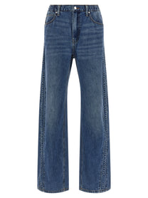 DENIM X ALEXANDER WANG - DENIM X ALEXANDER WANG - Embossed logo jeans - Women’s Bottoms