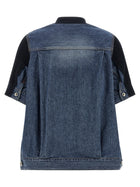 Sacai Denim Knit Cardigan Blue, view 2