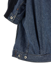 Sacai Denim Knit Cardigan Blue